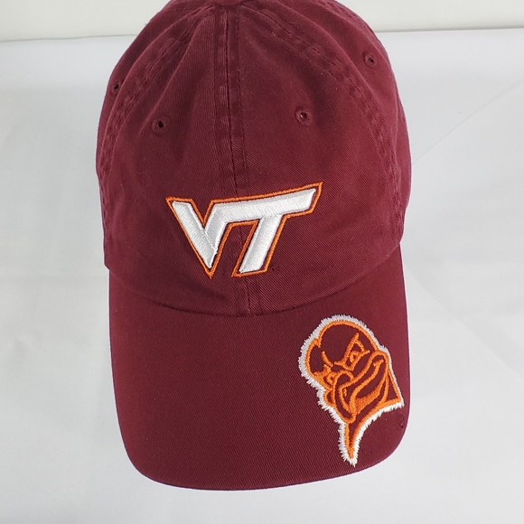 Virginia Tech Hokies Hat VT Mascot Logo Licensed Cap Embroidered Strapback OS. - Picture 2 of 12